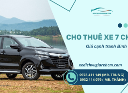 Cho thuê xe 7 chỗ uy tín, giá cạnh tranh Bình Tân